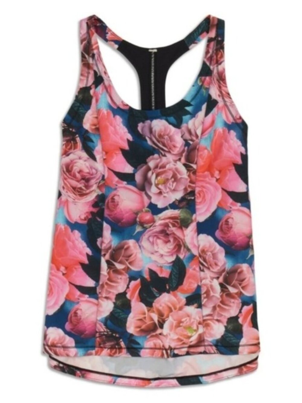 Lululemon Lightened Up Secret Garden Floral Print Tank Top Athletic Yoga Gym